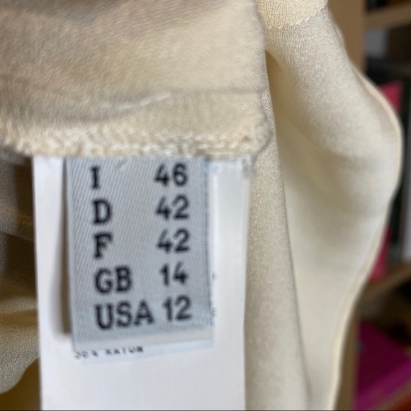 Moschino cheapandchic ivory silk sleeveless top - Picture 7 of 9